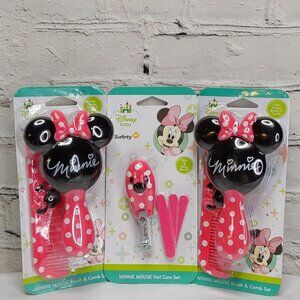 SAFETY 1ST MINNIE MOUSE BRUSH, COMB, NAIL CLIPPERS & FILES
